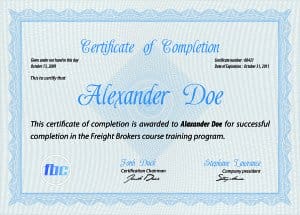 certified freight broker